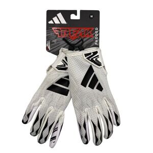 Adidas Freak Padded Football Gloves Mens Medium White Black NEW AF1605 GripTack